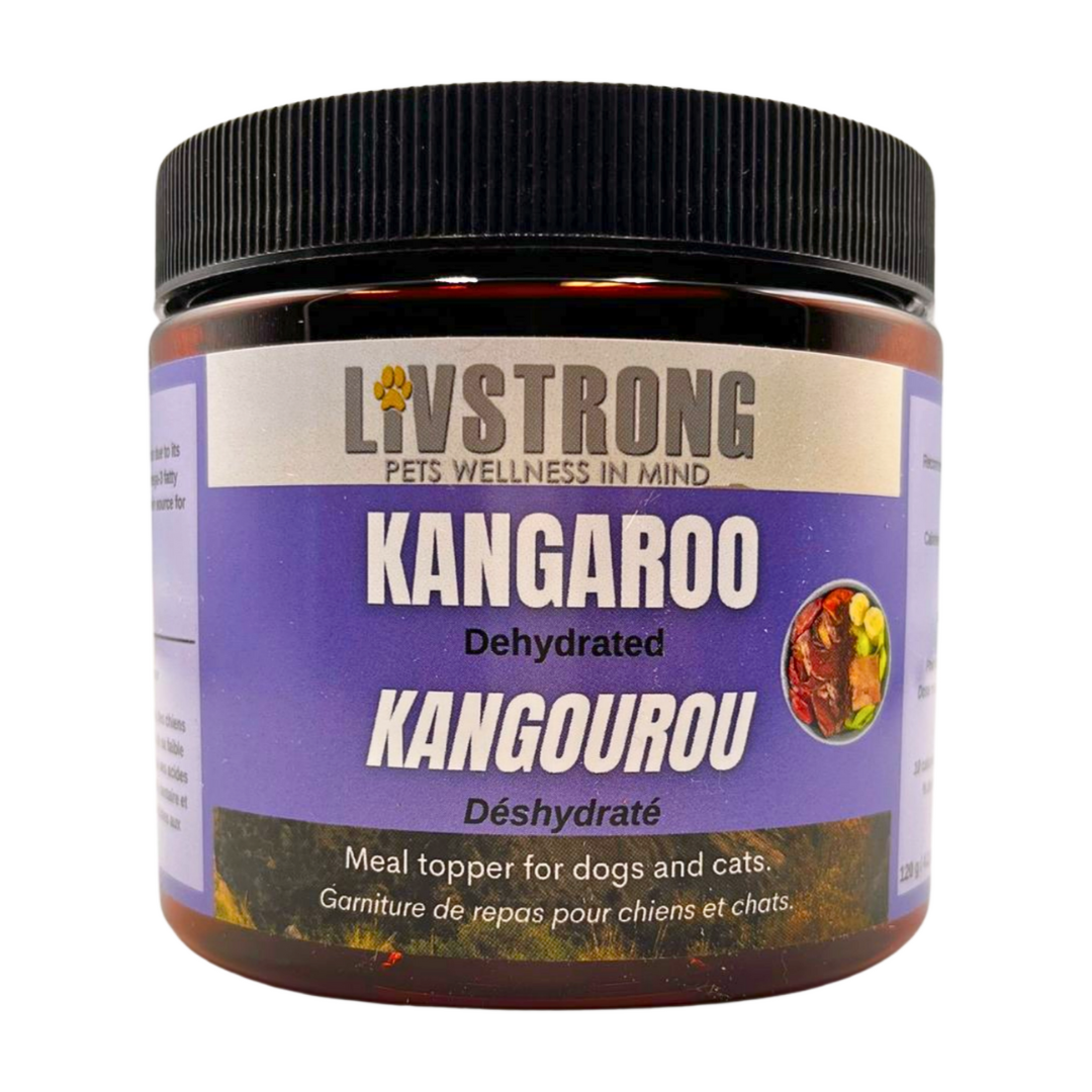 Ground Kangaroo 120g - Meal Topper - Livstrong Pets