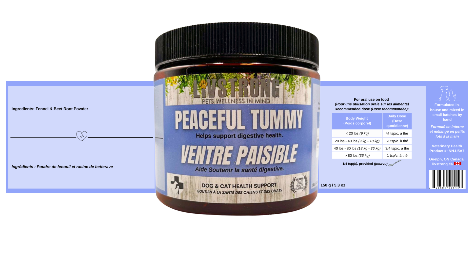 Peaceful Tummy 150g - Livstrong Pets